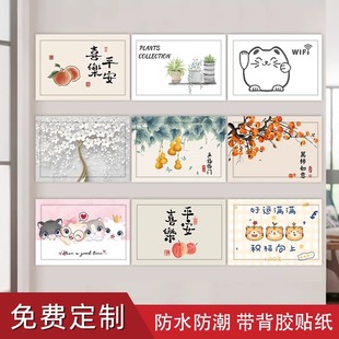 电表箱贴纸美化遮丑多媒体信息箱电源弱电箱遮挡装饰贴画自粘定制