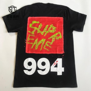 现货正品 Supreme 24SS Paint Tee 喷漆油漆街头涂鸦1994 短袖T恤