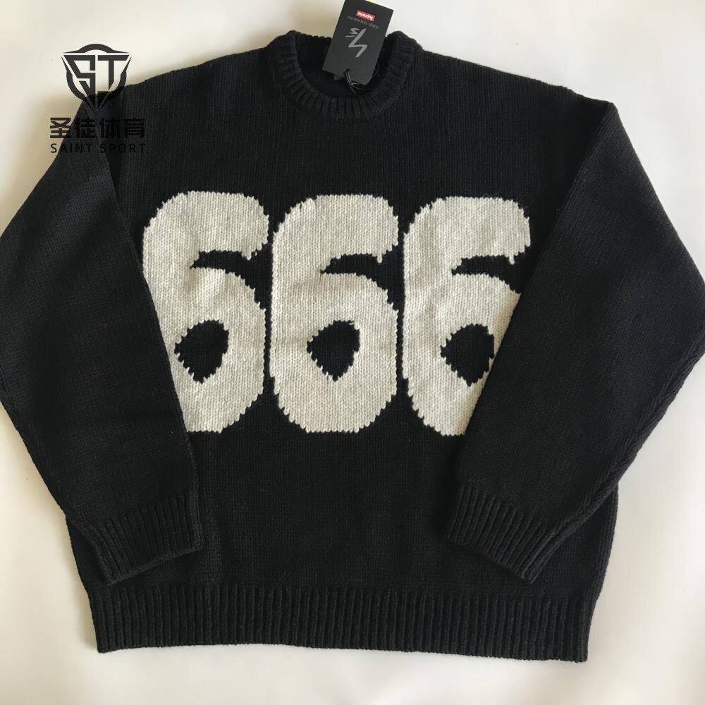 SupemeY's666字母毛衣