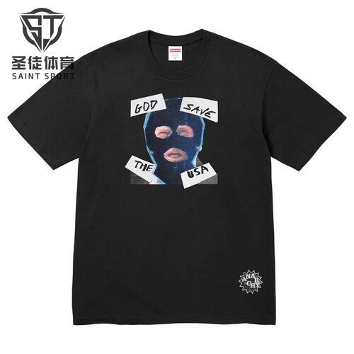SupremeGodSaveUs恶搞短袖