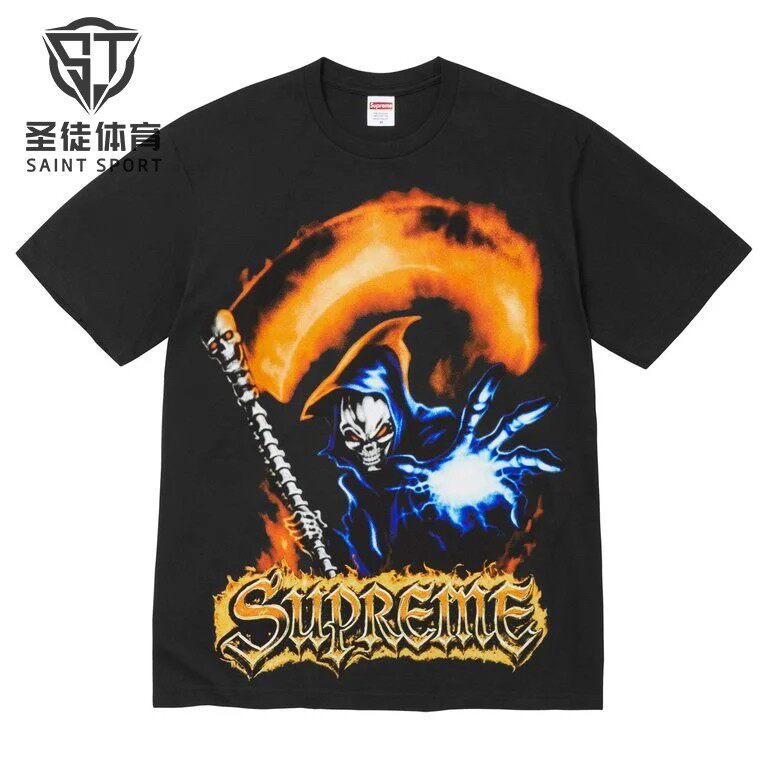 现货正品 Supreme 26SS Grim Reaper Tee 死神卡通人物 短袖T恤