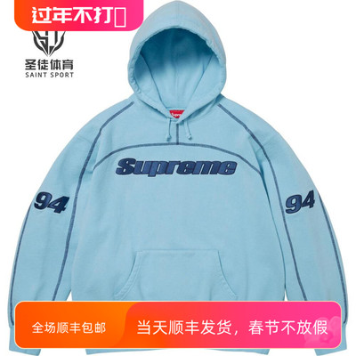 SupremeOverlock刺绣Logo卫衣