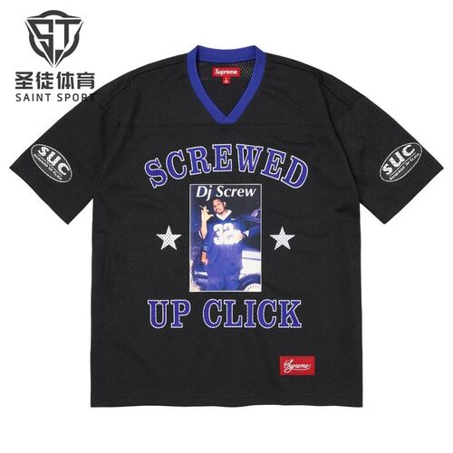 SupremeDJScrew足球短袖
