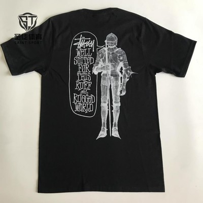 StussySuited盔甲骑士短袖