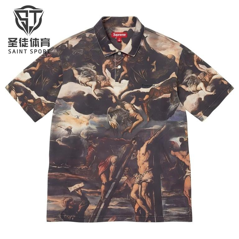 SupremeCrucifixion油画短袖图片