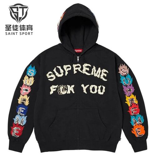 Supreme脏话卡通字母卫衣