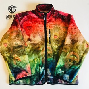 正品 Supreme 24SS Muppets Fleece Jacket 芝麻街联名摇粒绒外套