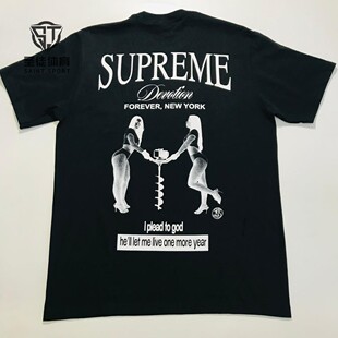 现货正品 Supreme 25FW Devotion Tee 忠诚崇拜 背后图案 短袖T恤