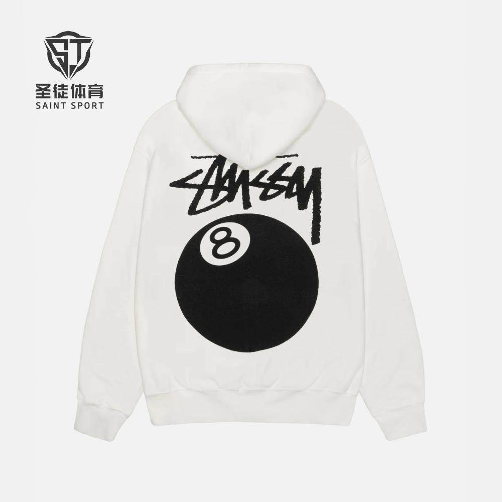 黑八卫衣Stussy8Ball