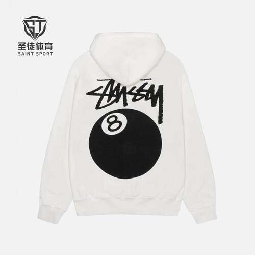 黑八卫衣Stussy8Ball