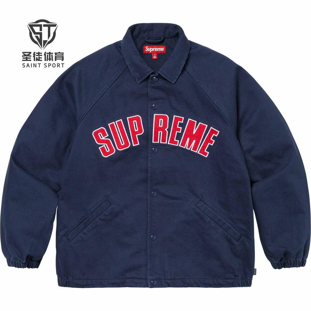 正品 Supreme 24SS Arc Denim Coaches Jacket 牛仔 教练夹克