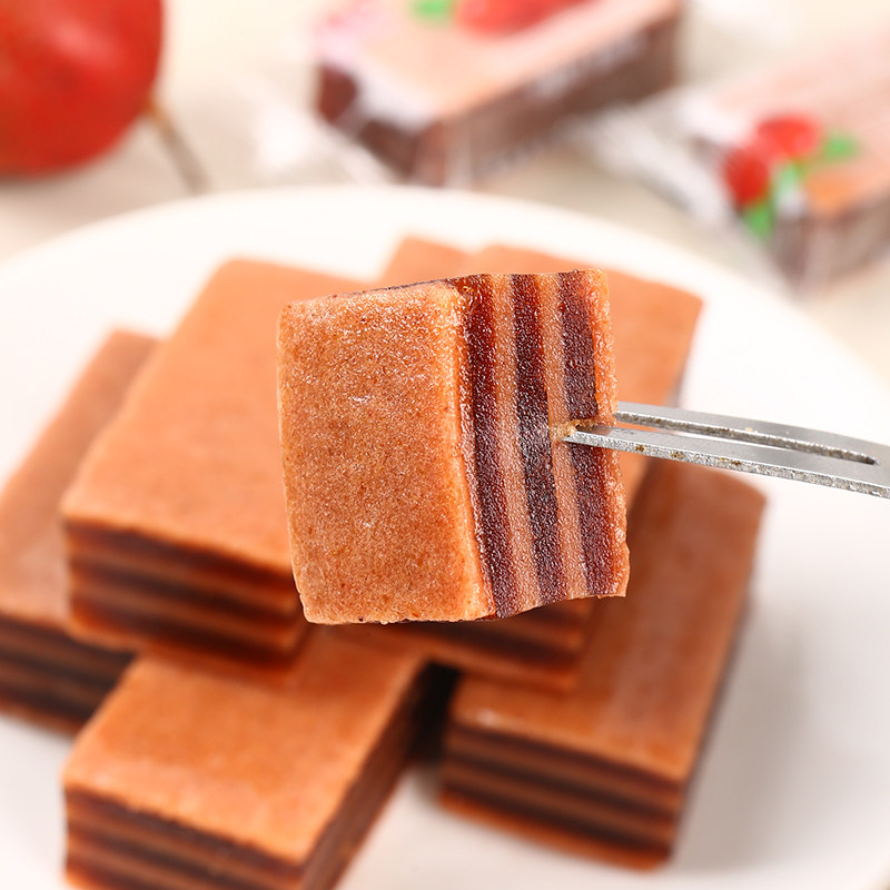 山楂汉堡山楂片单独小包装儿童夹心好吃的整箱果丹皮办公室零食