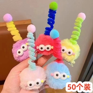 网红可爱卡通毛绒绒搞怪发夹秋冬季热卖送女孩学生地推小礼品礼物