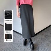 早春遮胯高腰垂感半身裙女通勤百搭修身 大洪洪 永远优雅 直筒裙
