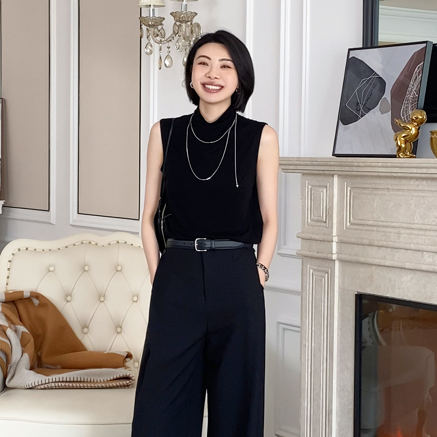 大洪洪【轻启春日】春季款天丝羊毛混纺高领针织衫女内搭打底上衣,女装/女士精品,毛针织衫,淘宝优惠券,粉丝福利购,淘宝优惠卷