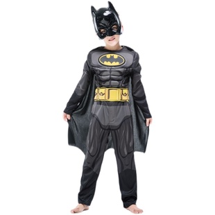 Cosplay万圣节服装儿童装扮DC肌肉蝙蝠侠表演衣服男童演出服套装