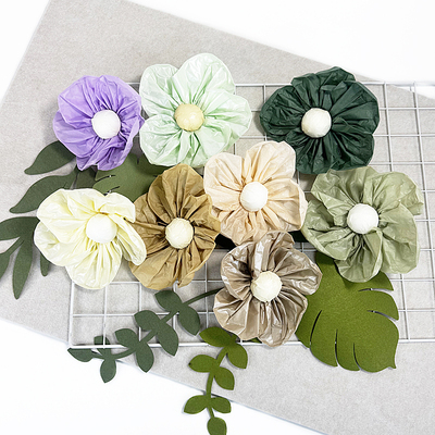 主题墙面环创莫兰迪纸花装饰材料