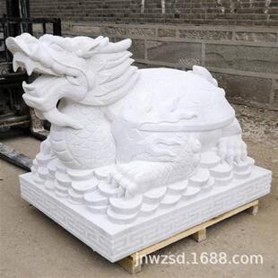 汉白玉石雕金钱龟价格花岗岩石材龙龟雕刻厂石龟图片大全