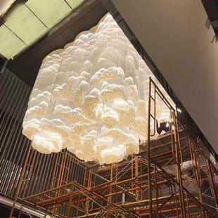 非标定制酒店大堂宴会厅售楼处后现代轻奢创意造型水晶吊灯饰灯具