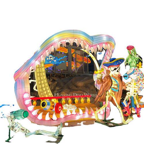彩灯大世界海盗海贼王特大型灯会灯组灯盏新春节日新品