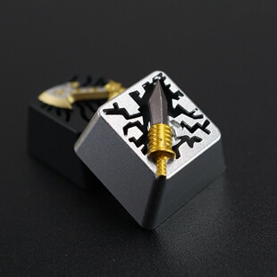 HolyOOPS 英雄联盟 LOL 电刀 机械键盘全金属透光键帽 铝合金键帽