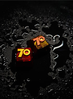HolyOOPS70周年键帽机械键盘键盘外设个性定制金属铝合金送礼键帽