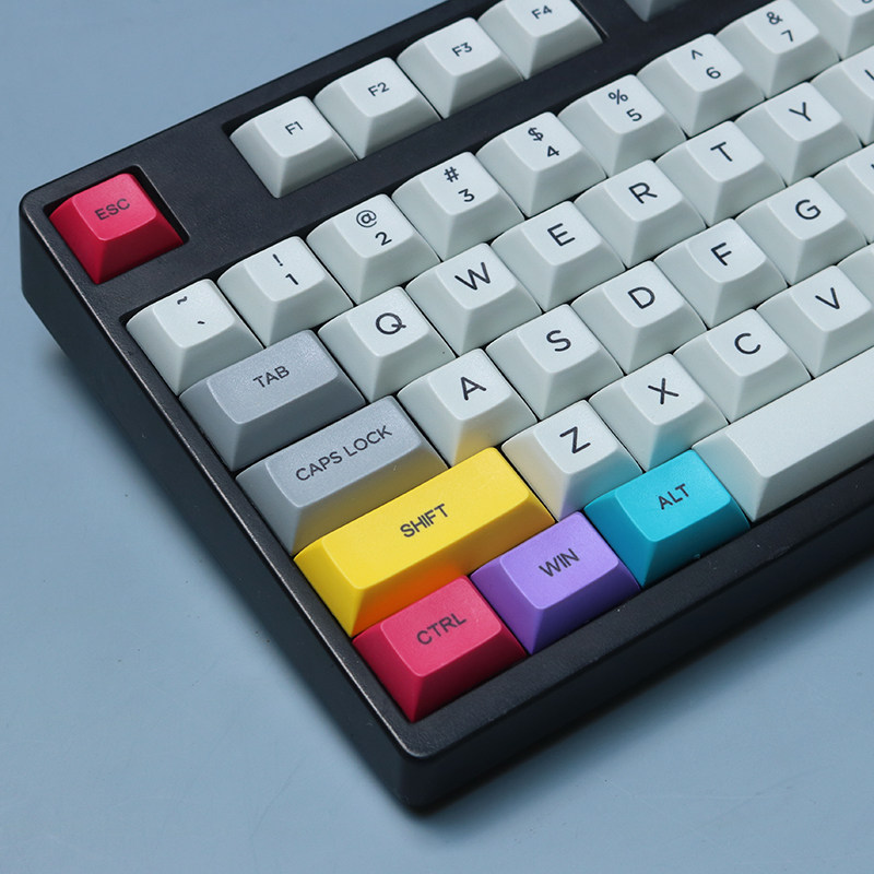 dsa cmyk彩色热升华增补键帽 花岗岩键帽 客制化68 84 96机械键盘