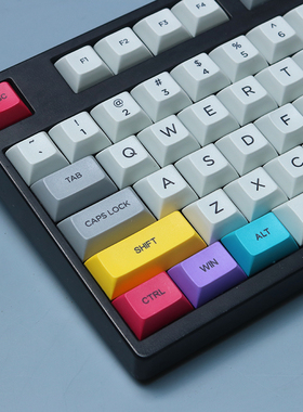DSA CMYK彩色热升华增补键帽 花岗岩键帽 客制化68 84 96机械键盘
