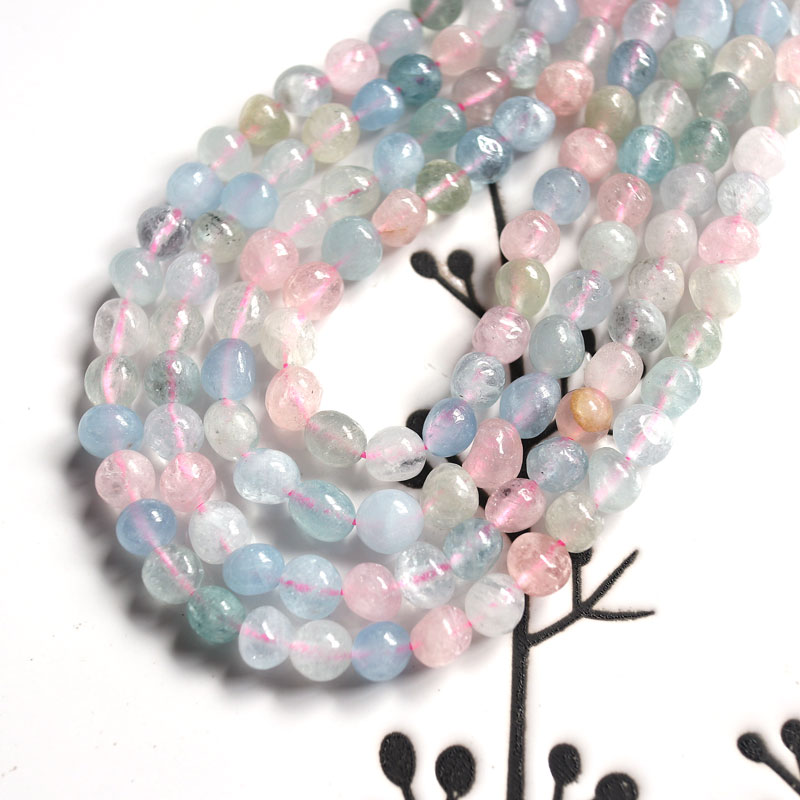 摩根石马卡龙随形小颗