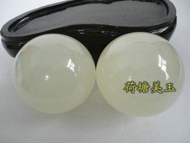天然阿富汗玉健身球手球玉石保健养生按摩手指圆形把玩件包邮摆件