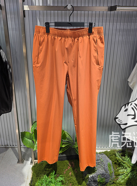 安踏2026夏季新品男士运动长裤凉感抗紫外线橙色裤子152627502