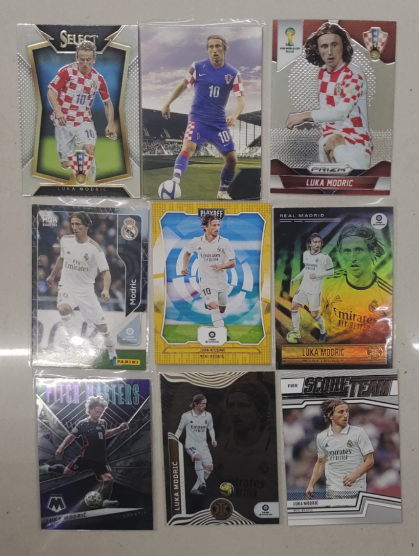 正版足球球星卡 福特拉futera 帕尼尼 莫德里奇MODRIC 普特卡专场