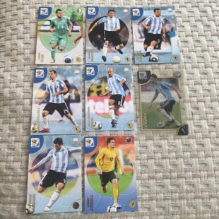 足球球星卡 帕尼尼 2010世界杯正式版 巴西 阿根廷 德国 西班牙等