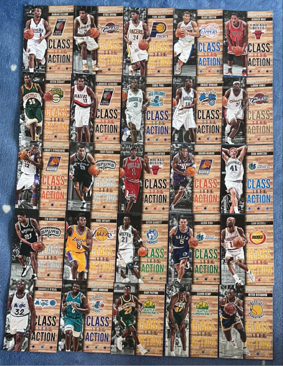 nba球星卡 帕尼尼2013-14 HOOPS CLASS ACTION选秀特卡全套及单卡