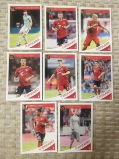 足球球星卡 2018-19 donruss普卡 拜仁 全套罗本穆勒诺伊尔阿拉巴