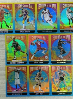 NBA球星卡2020-21 Hoops 系列LEGENDS OF THE BALL传奇镭射皮蓬等