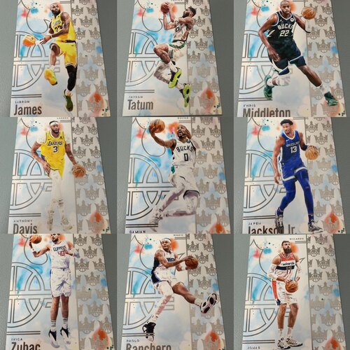正版nba篮球球星卡 帕尼尼 2024-25油画系列普卡51-100号詹姆斯等