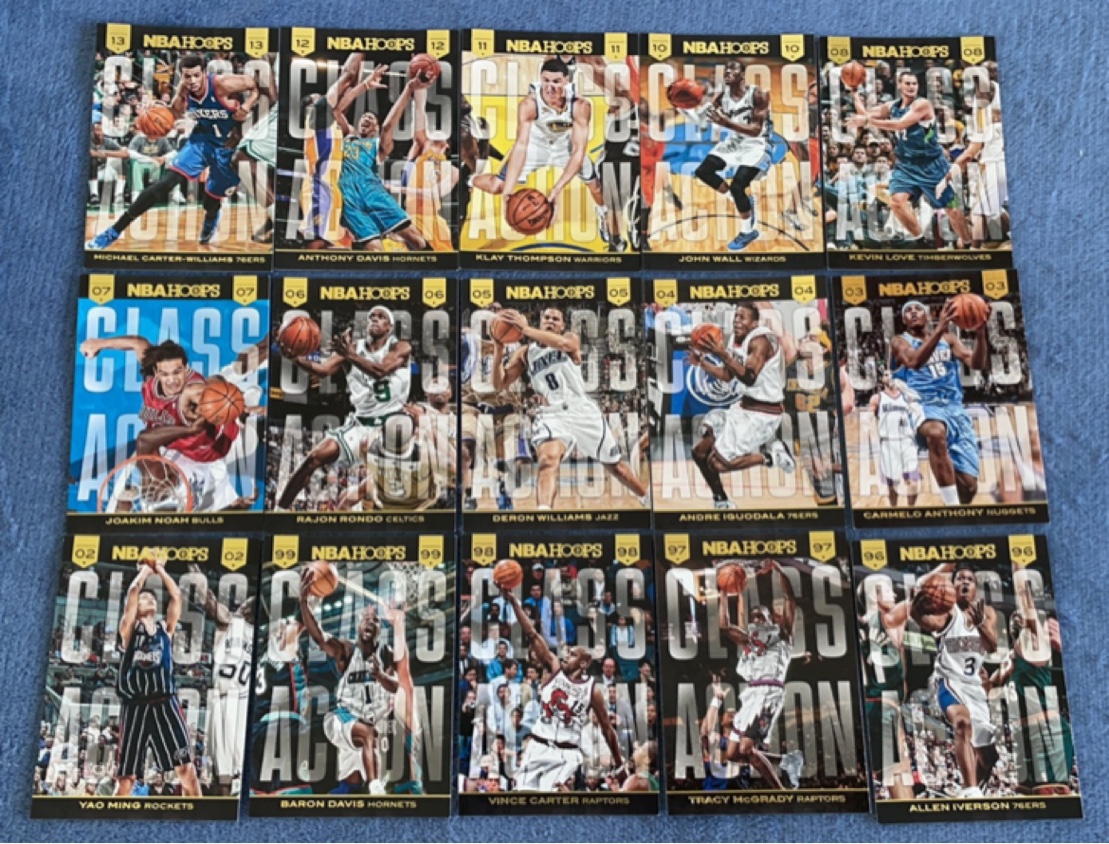 nba球星卡 帕尼尼2014-15 HOOPS CLASS ACTION选秀特卡全套及单卡