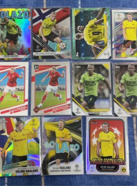 哈兰德足球球星卡panini多特蒙德