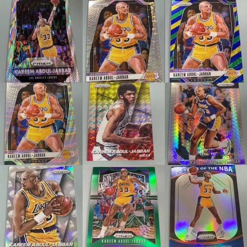 正版NBA篮球球星卡 帕尼尼出品 jabbar 贾巴尔 prizm select 专集