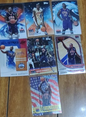 NBA球星卡 凯文加内特 topps panini公司美国梦之队Kevin garnett
