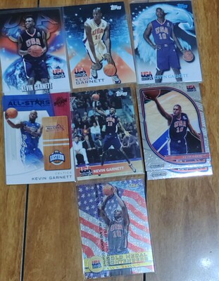 nba球星卡topps加内特梦之队