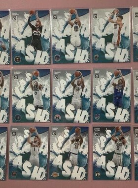 nba球星卡 panini 2020-21 optic 系列splash 水花特卡库里詹姆斯
