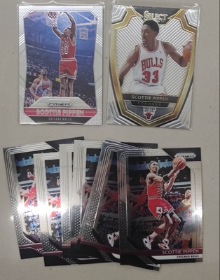 NBA球星卡 帕尼尼 公牛队 皮蓬 scottie pippen select prizm专集