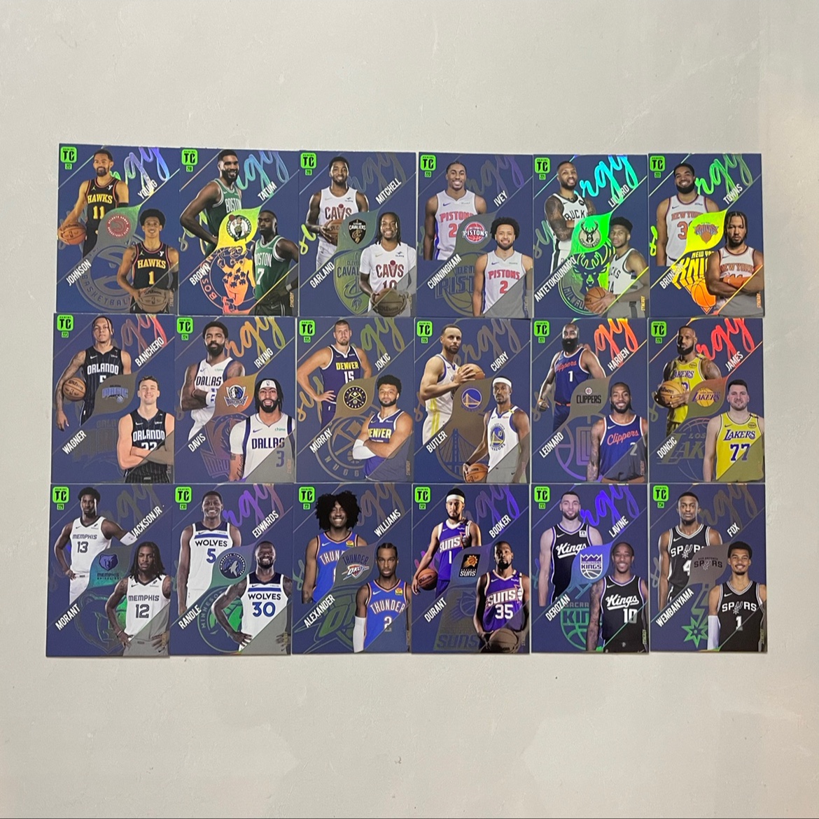 nba球星卡2025帕尼尼top class TC Synergy双人logo队徽 队标特卡