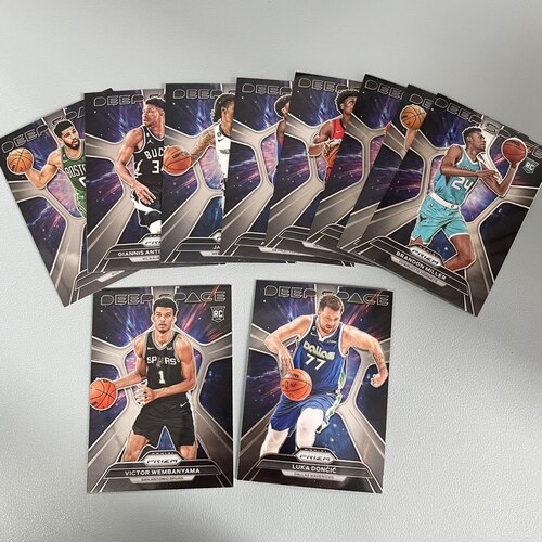 nba球星卡 帕尼尼 2023-24 prizm deep space深空 特卡全套及单卡
