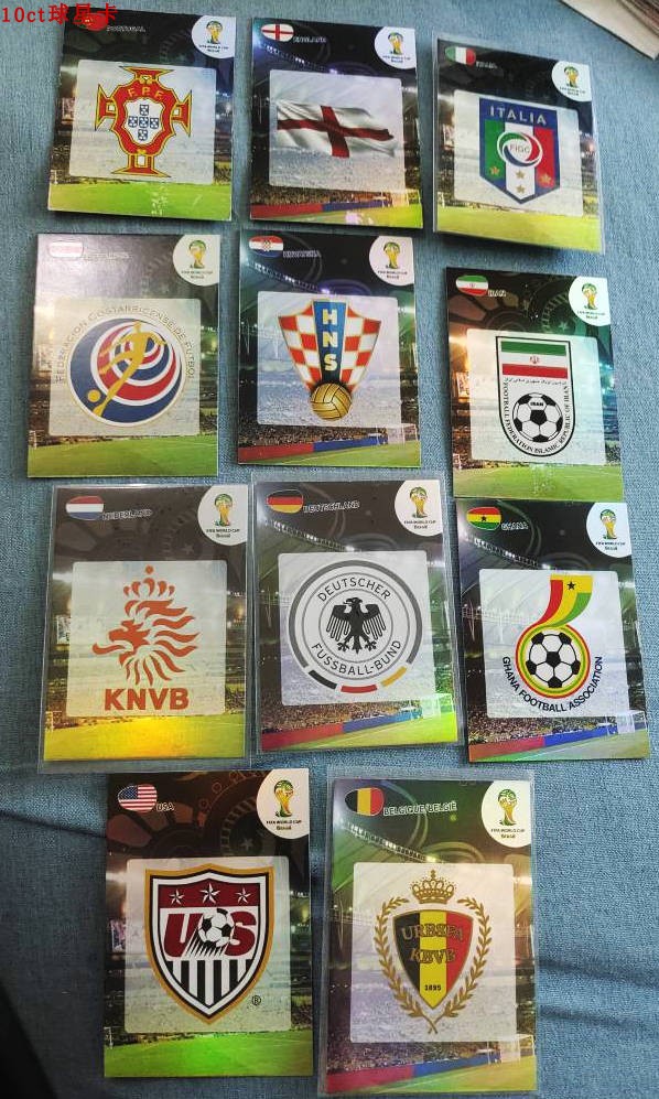 队徽队标帕尼尼足球球星卡世界杯