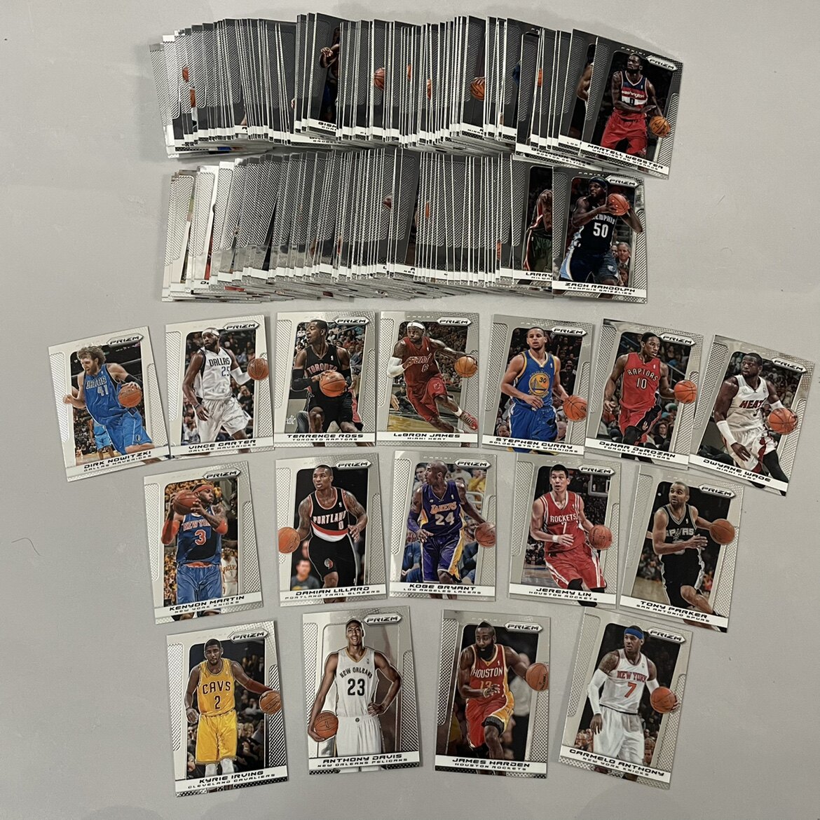 正版nba篮球球星卡 帕尼尼 2013-14次年prizm系列普卡全套及单卡图片