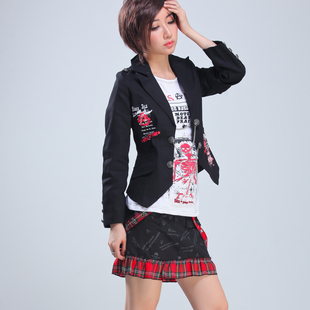 GLP 朋克风 春秋装2016女装新款韩版修身长袖小西装外套 71298
