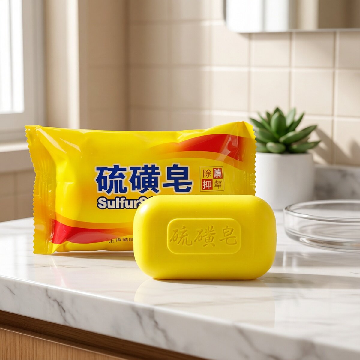 【除螨抑菌】硫磺皂洗脸洗澡控油杀菌洁面香皂洗头去屑洗手沐浴